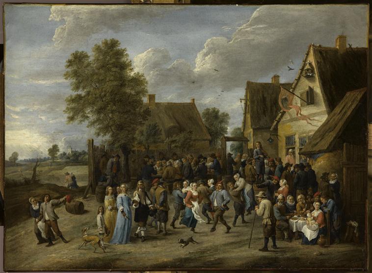 Fête villageoise par David Teniers (1610 – 1690)