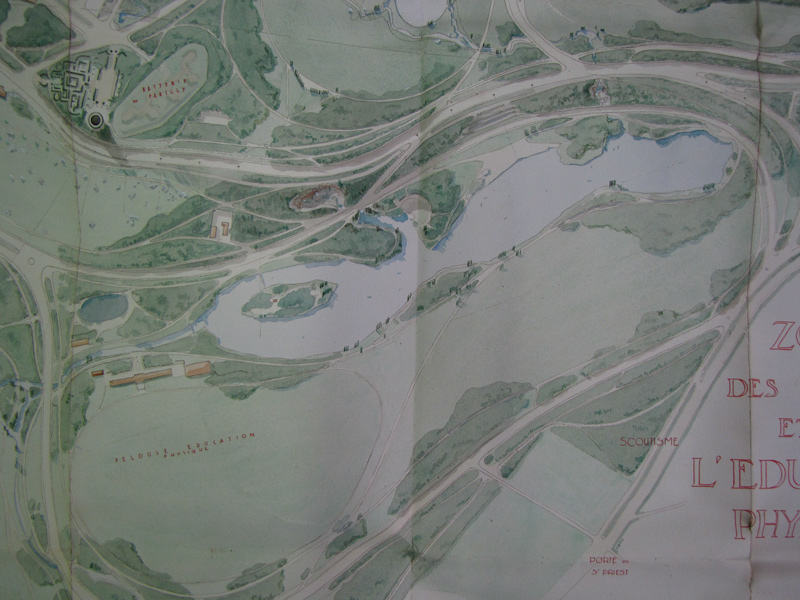 Plan du parc de Parilly en 1837