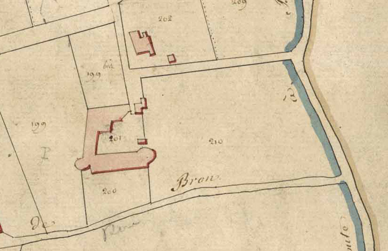 Plan de la Maison Forte de 1812