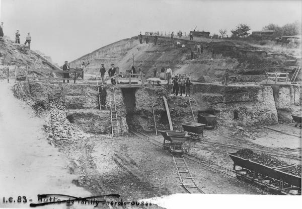 Construction du boulevard de ceinture à Parilly