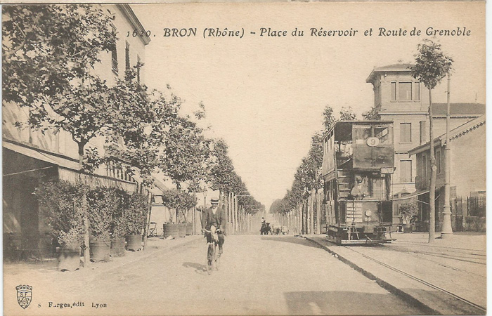 Tramway place du Réservoir vers 1910