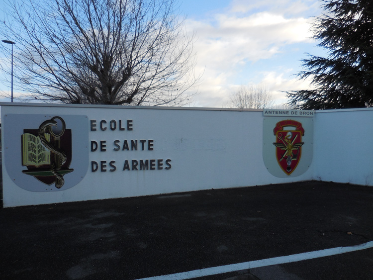 L’entrée de l’Ecole de Santé des Armées