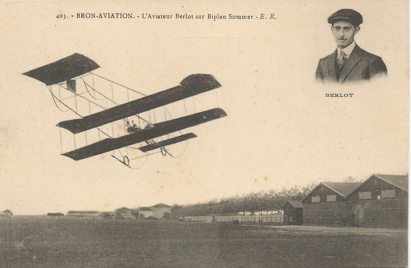 L'aviateur Berlot sur biblan Sommer
