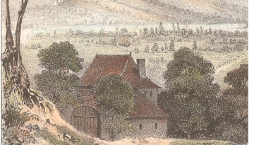 Un mas dauphinois à Aoste (Isère), en 1836