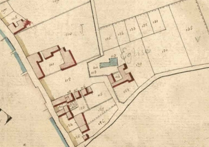 Plan de la place Curial en 1812