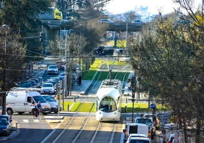 Tramway en centre-ville