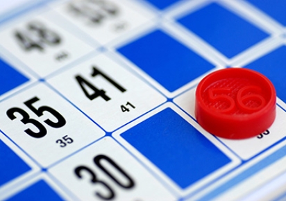 grille de loto avec jeton