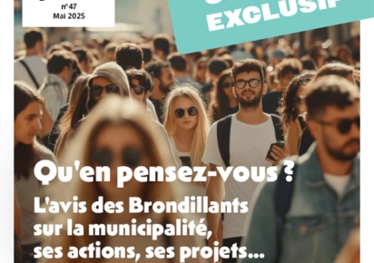 Une du Magazine municipal Bronjour numéro 47 de Mai 2025